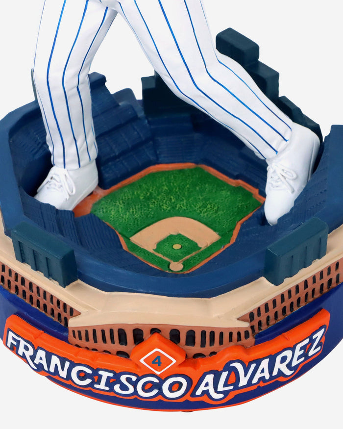 Francisco Alvarez New York Mets Stadium Base Bighead Bobblehead FOCO - FOCO.com