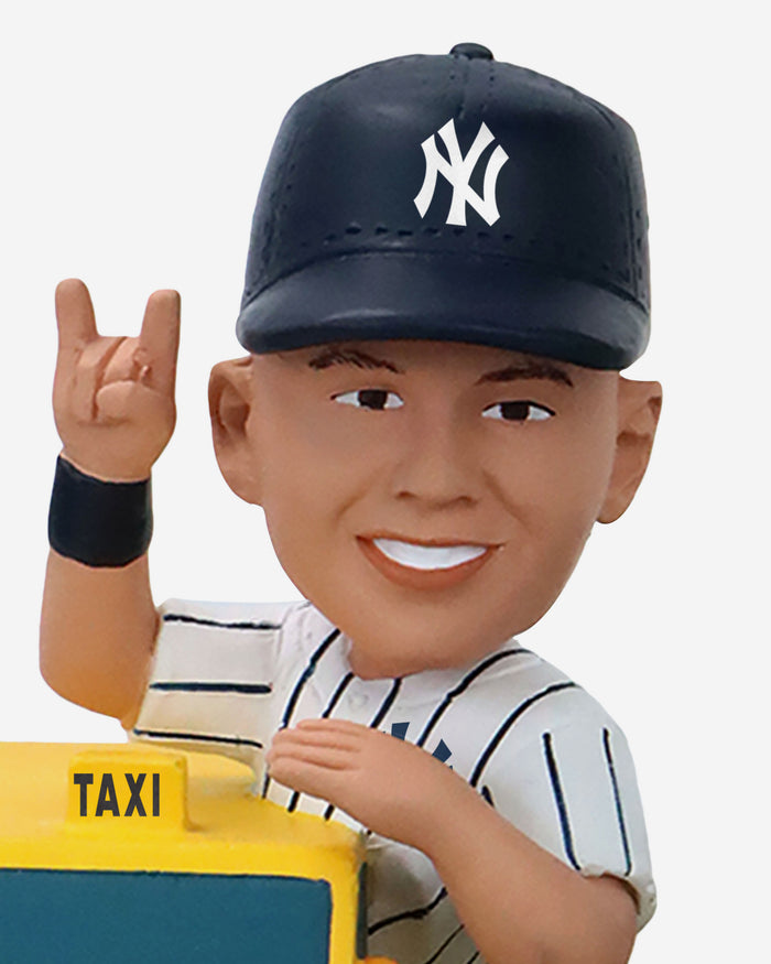 New York Yankees Yellow Cab Spinner Mini Bobblehead Scene FOCO - FOCO.com