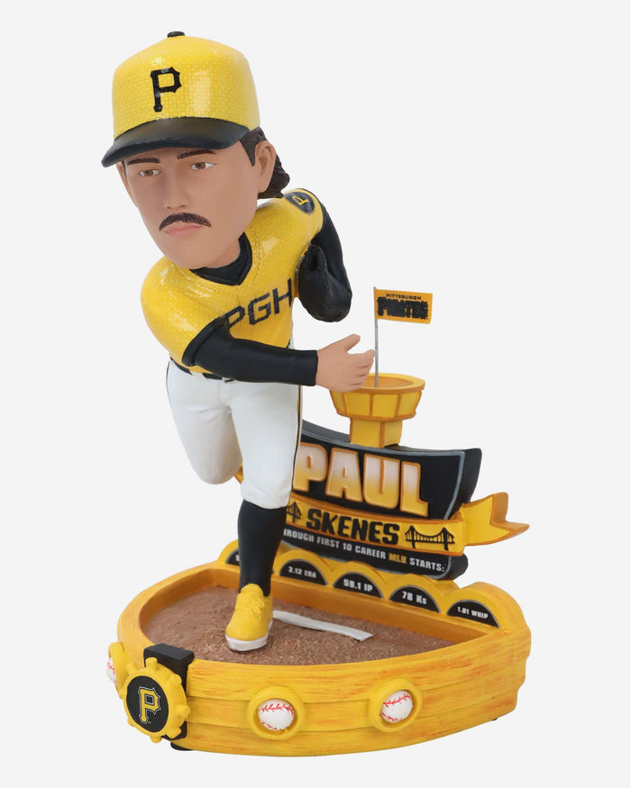 Paul Skenes Pittsburgh Pirates First 10 Starts Strikeout Record Bobblehead FOCO - FOCO.com