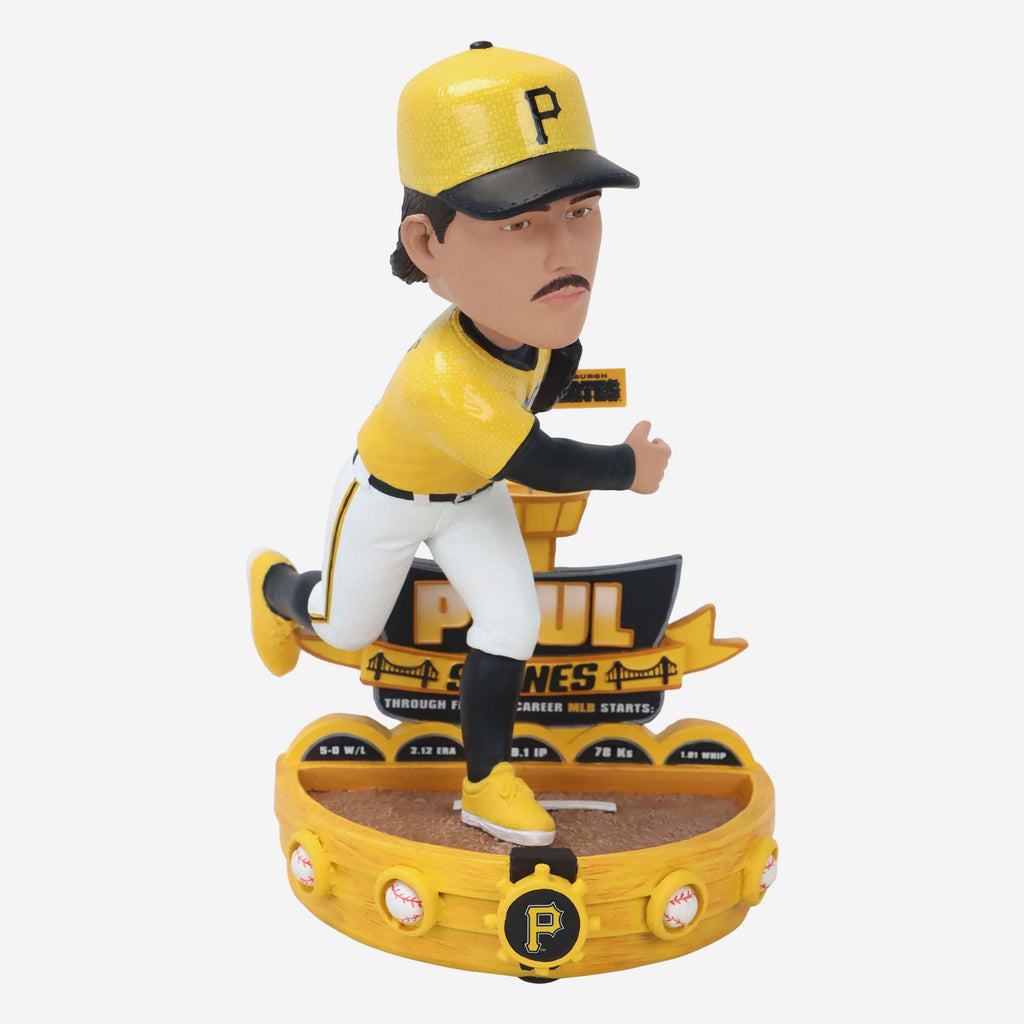 Paul Skenes Pittsburgh Pirates First 10 Starts Strikeout Record Bobblehead FOCO - FOCO.com