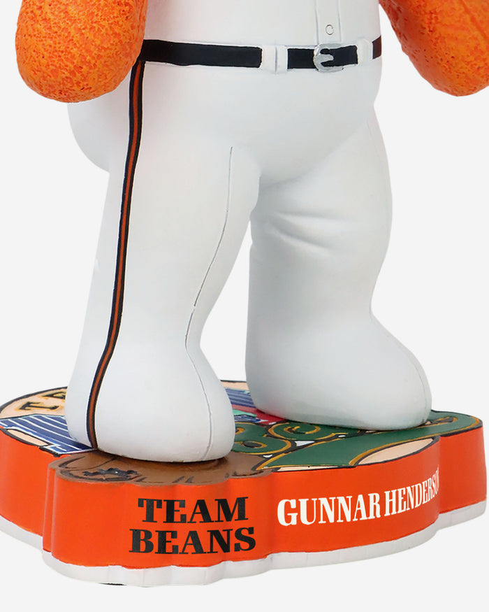 Gunnar Henderson Baltimore Orioles Team Beans Player Bear Bobblehead FOCO - FOCO.com