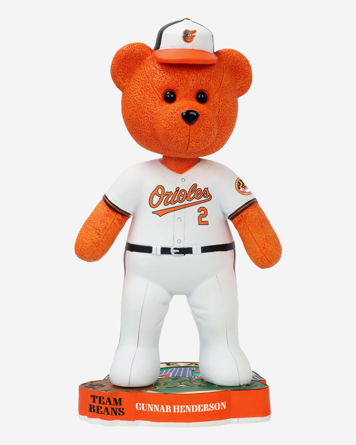 Gunnar Henderson Baltimore Orioles Team Beans Player Bear Bobblehead FOCO - FOCO.com