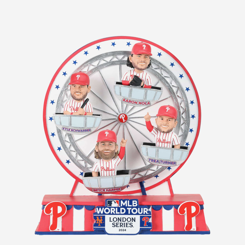 Philadelphia Phillies 2024 MLB London Series Ferris Wheel Mini Bobblehead Scene FOCO - FOCO.com
