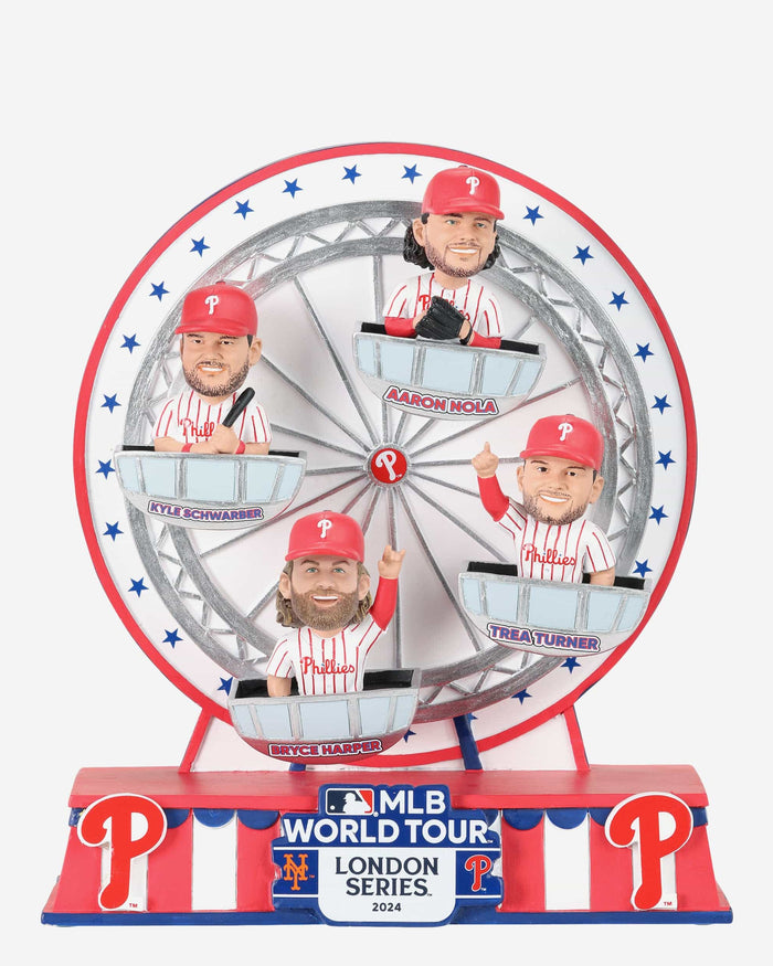 Philadelphia Phillies 2024 MLB London Series Ferris Wheel Mini Bobblehead Scene FOCO - FOCO.com