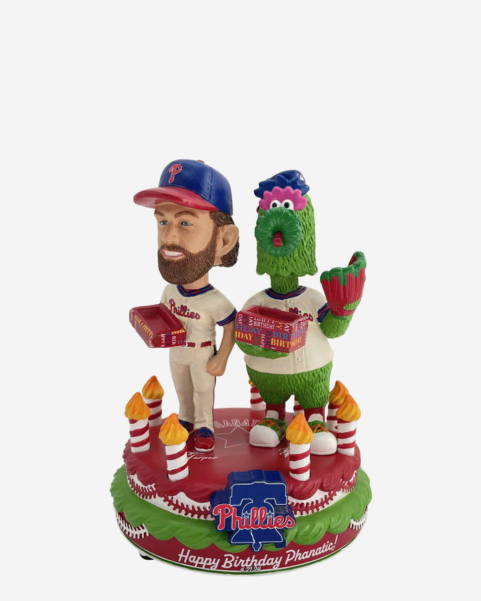 Bryce Harper & Phillie Phanatic Philadelphia Phillies Birthday Mini Scene Bobblehead FOCO - FOCO.com