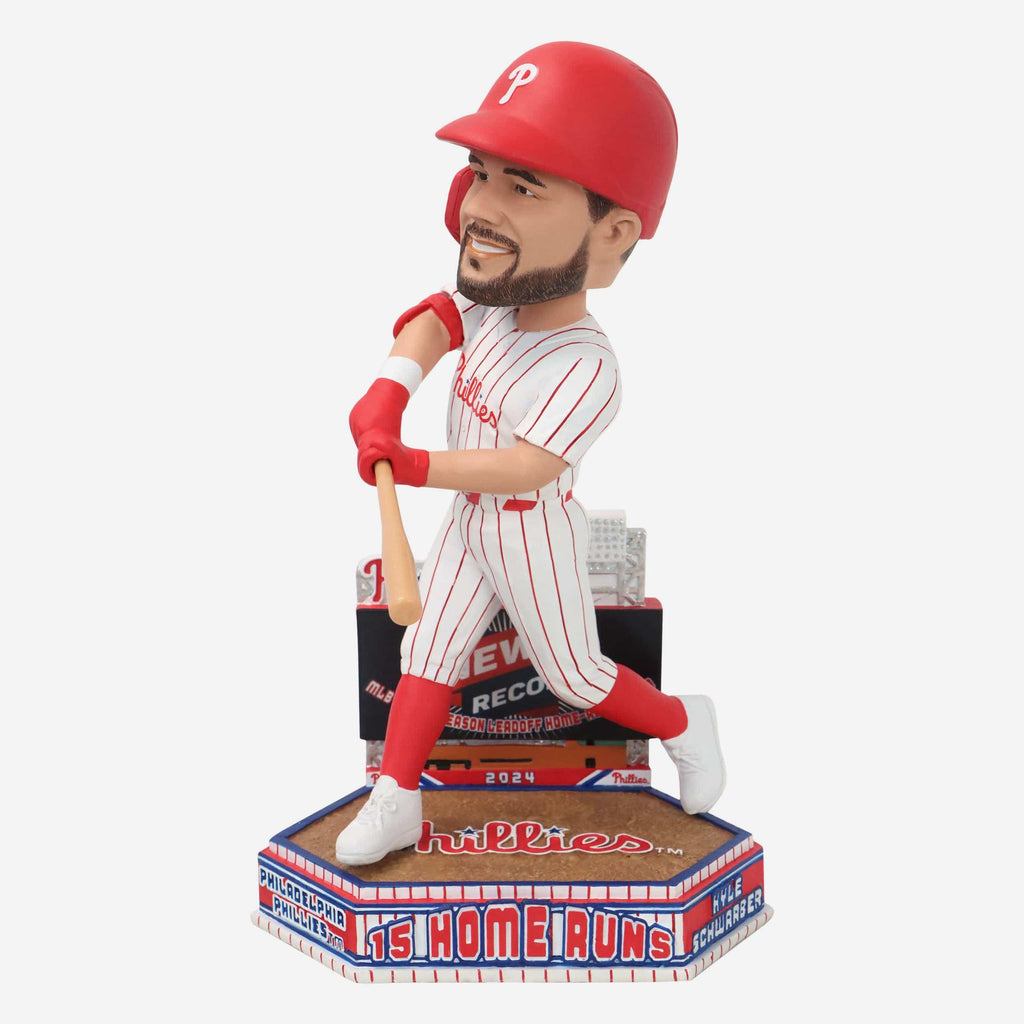 Kyle Schwarber Philadelphia Phillies Single Season Leadoff Home Run Record Bobblehead FOCO - FOCO.com