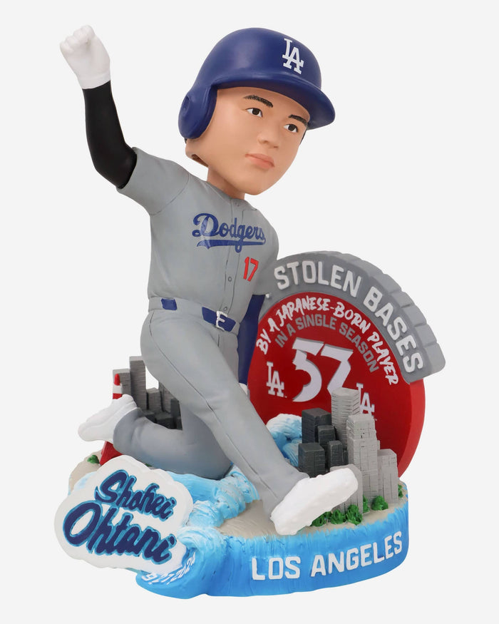 Shohei Ohtani Los Angeles Dodgers Most Stolen Bases in a Single MLB Season by a Japanese Born Player Bobblehead FOCO - FOCO.com