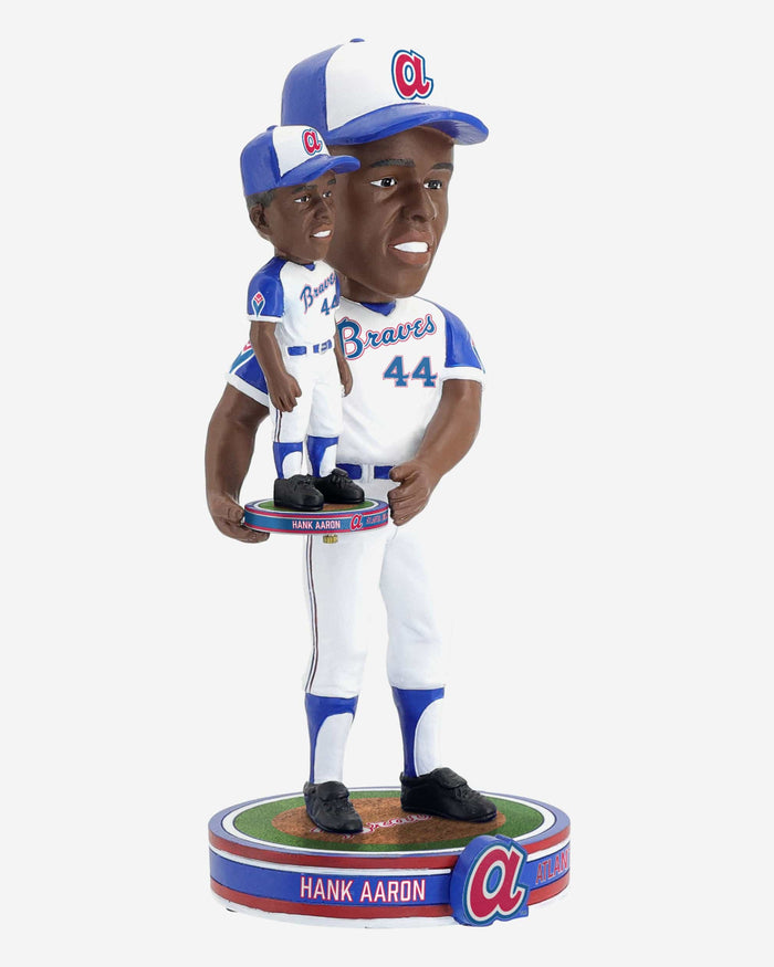 Hank Aaron Atlanta Braves Bobble Dubblz Bobblehead FOCO - FOCO.com