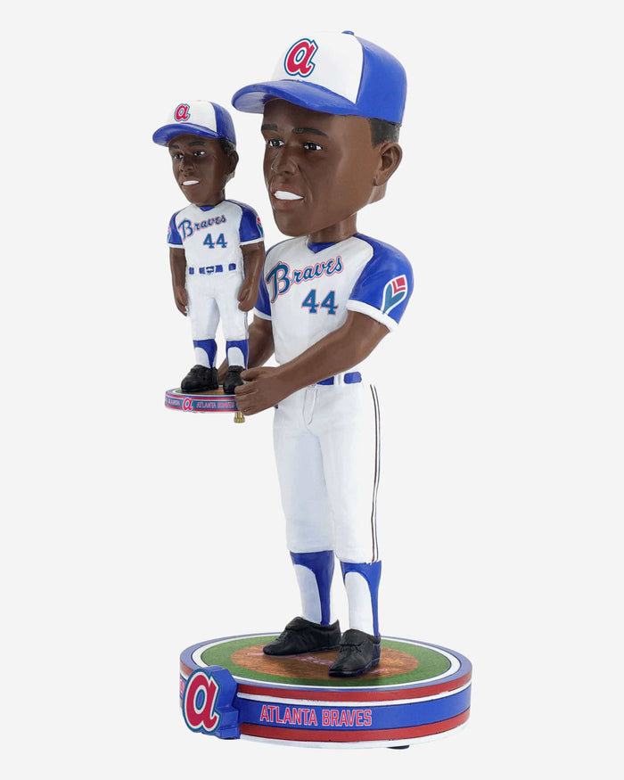 Hank Aaron Atlanta Braves Bobble Dubblz Bobblehead FOCO - FOCO.com