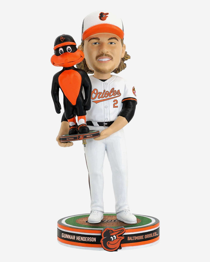 Gunnar Henderson & The Oriole Bird Baltimore Orioles Bobble Dubblz Friendz Bobblehead FOCO - FOCO.com