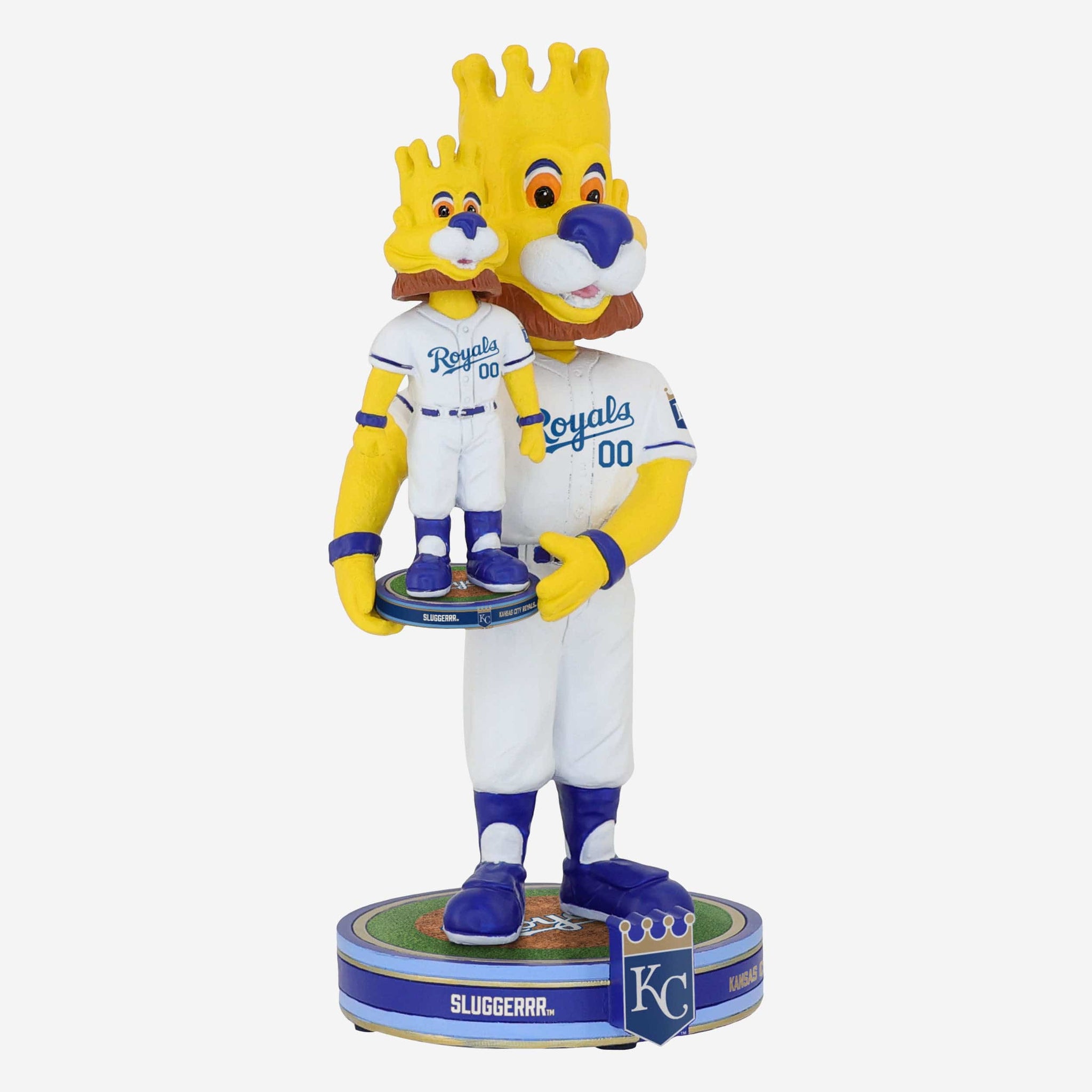 Sluggerrr Kansas City Royals Bobble Dubblz Mascot Bobblehead FOCO