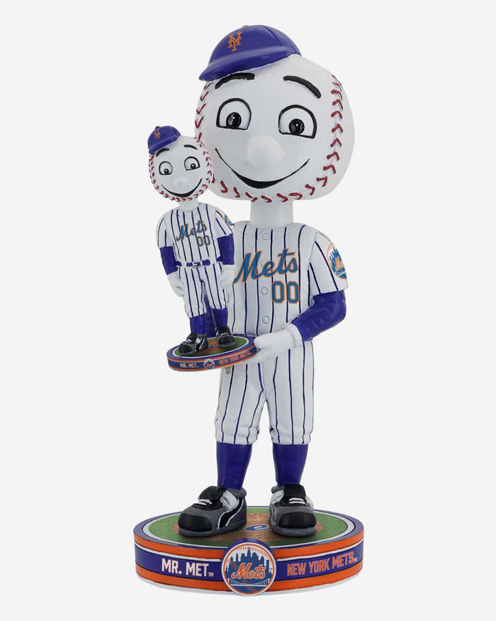 Mr Met New York Mets Bobble Dubblz Mascot Bobblehead FOCO