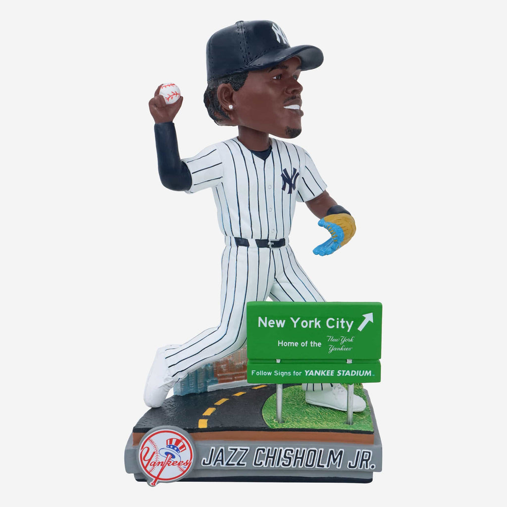 Jazz Chisholm Jr New York Yankees Next Stop Bobblehead FOCO - FOCO.com