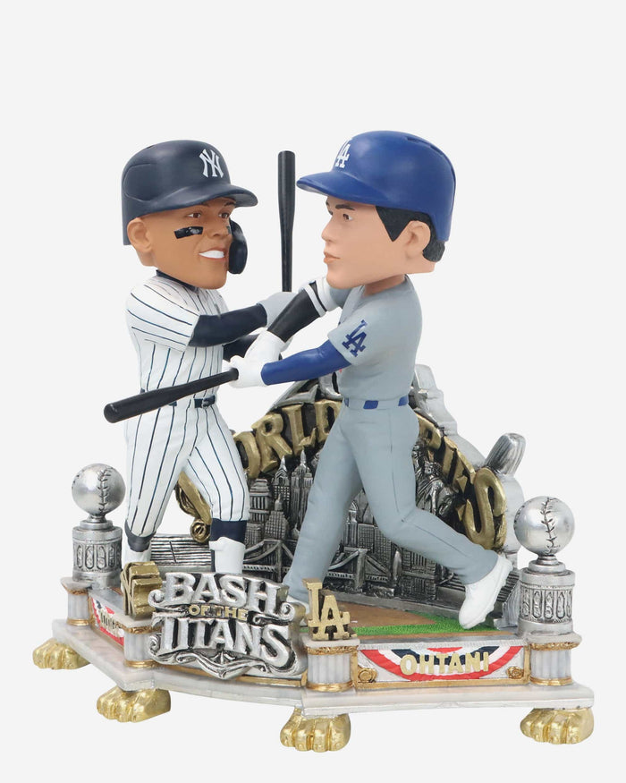 Aaron Judge & Shohei Ohtani New York Yankees & Los Angeles Dodgers 2024 World Series Dual Battle Bobblehead FOCO - FOCO.com