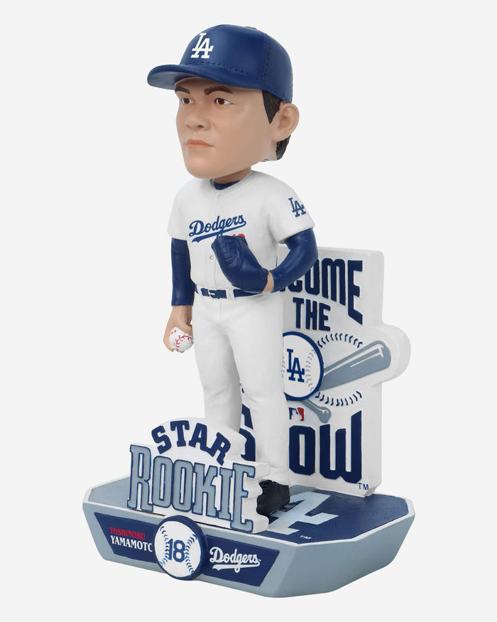 Yoshinobu Yamamoto Los Angeles Dodgers Star Rookie Bobblehead FOCO - FOCO.com