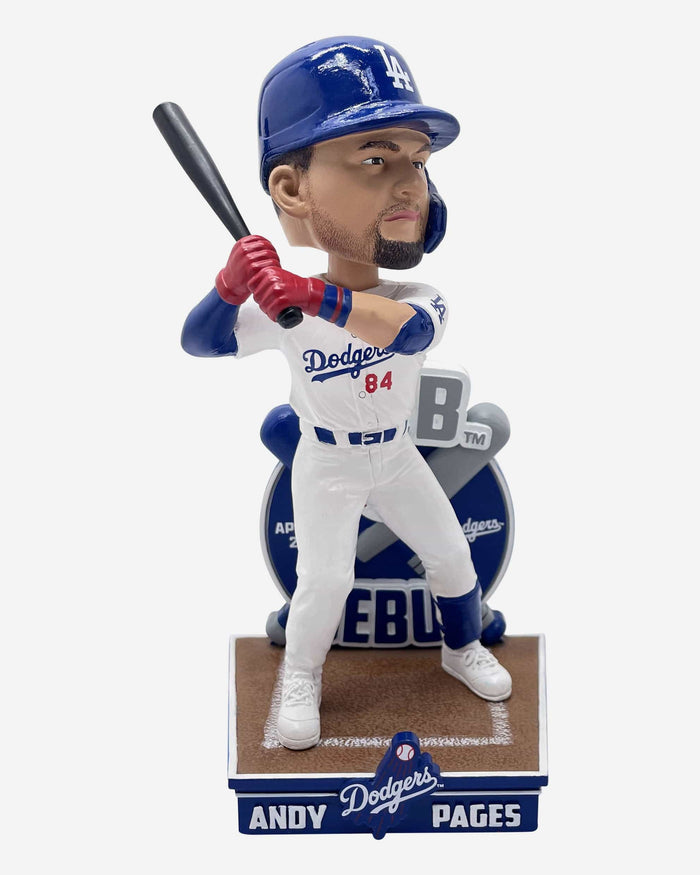 Andy Pages Los Angeles Dodgers Major League Debut Bobblehead FOCO - FOCO.com