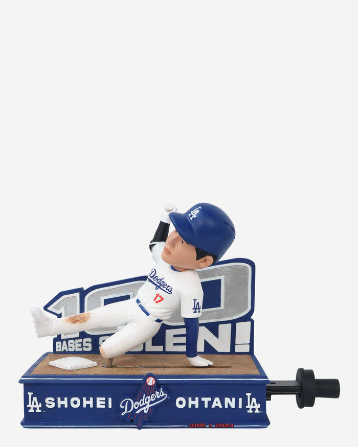 Shohei Ohtani Los Angeles Dodgers 100 Stolen Base Slider Bobblehead FOCO - FOCO.com