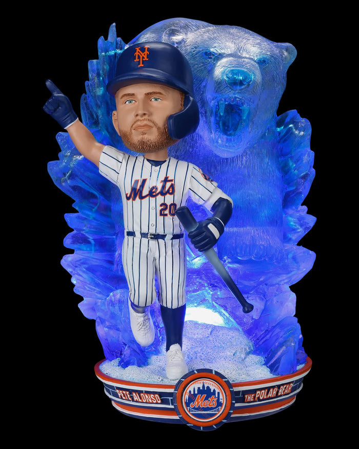 Pete Alonso New York Mets Polar Bear Spirit Animal Bobblehead FOCO - FOCO.com