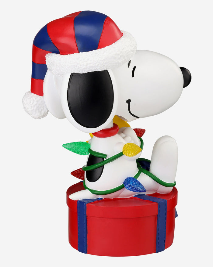 Philadelphia Phillies Snoopy & Woodstock Peanuts Christmas Light Up Bobblehead FOCO - FOCO.com