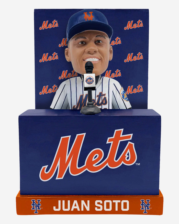 Juan Soto New York Mets Press Conference Introduction Bobblehead FOCO - FOCO.com