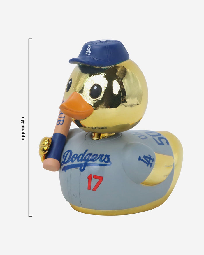 Shohei Ohtani Los Angeles Dodgers 50 Home Runs & 50 Stolen Bases Gold Player Bobble Duck Mini Bobblehead FOCO - FOCO.com