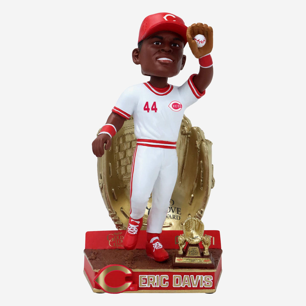 Eric Davis Cincinnati Reds 1987 Gold Glove Bobblehead FOCO - FOCO.com