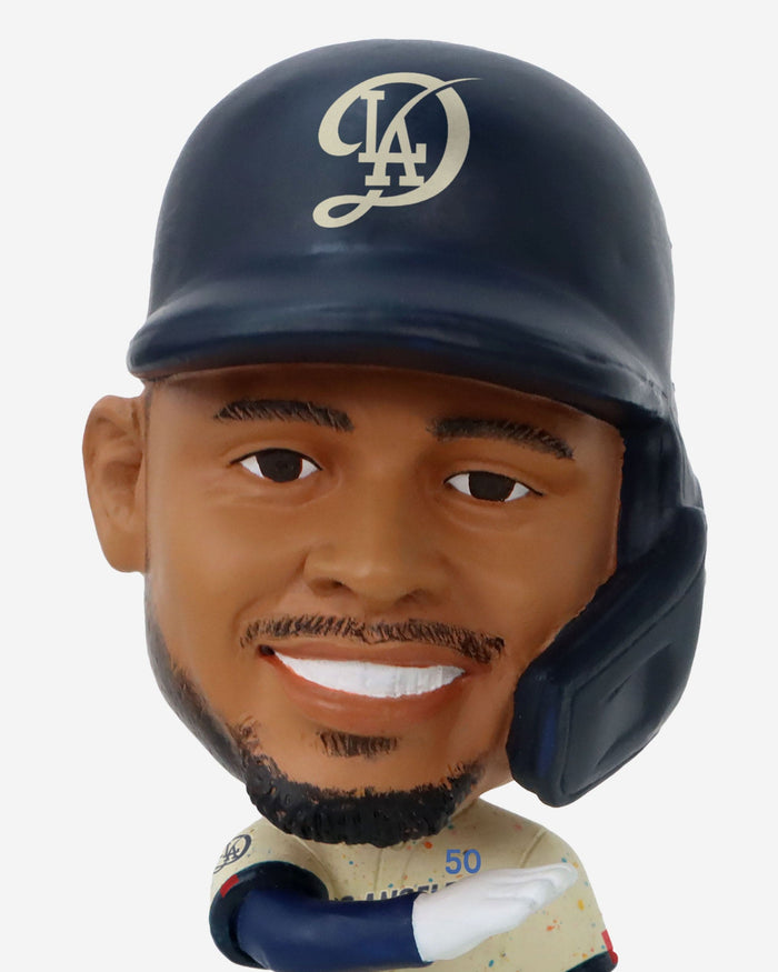 Los Angeles Dodgers 2024 City Connect Connecting Base 3 Pack Mini Bighead Bobblehead Set FOCO - FOCO.com