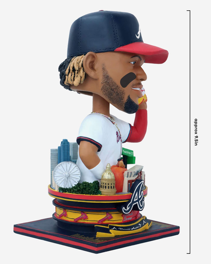 Ronald Acuna Jr Atlanta Braves Bust Bighead Bobblehead FOCO - FOCO.com