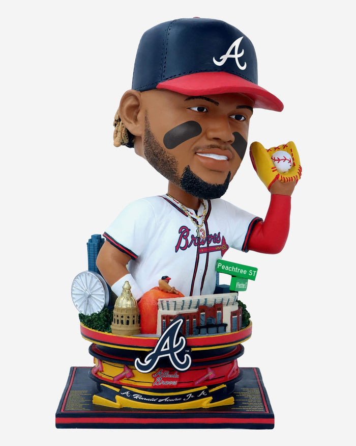 Ronald Acuna Jr Atlanta Braves Bust Bighead Bobblehead FOCO - FOCO.com