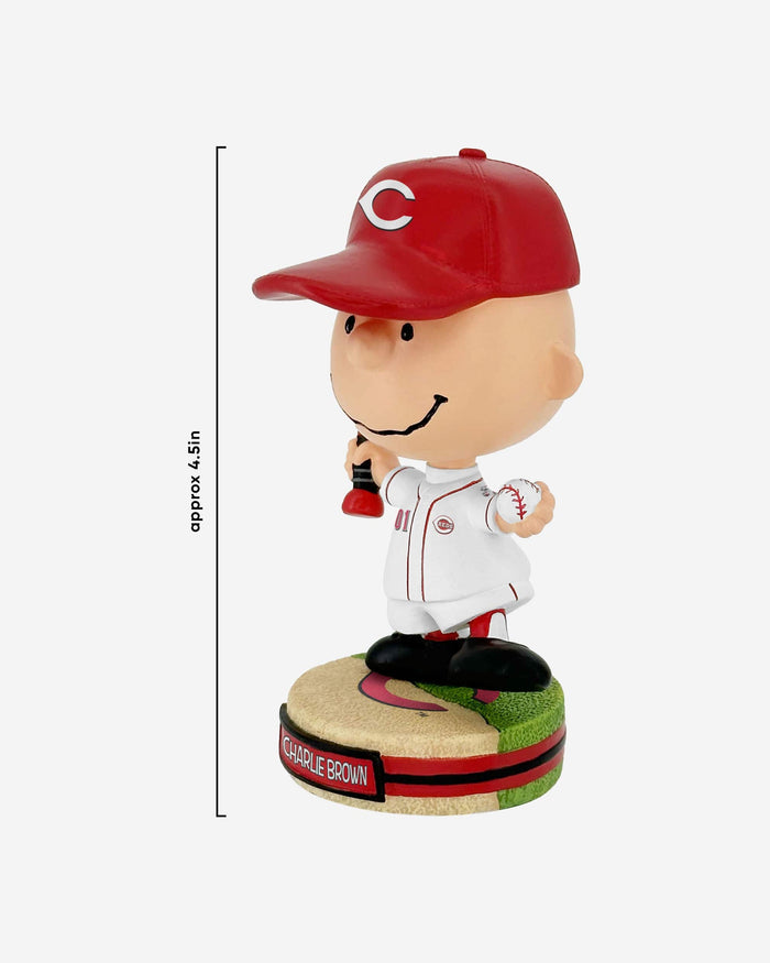 Cincinnati Reds Charlie Brown Peanuts Mini Bighead Bobblehead FOCO - FOCO.com