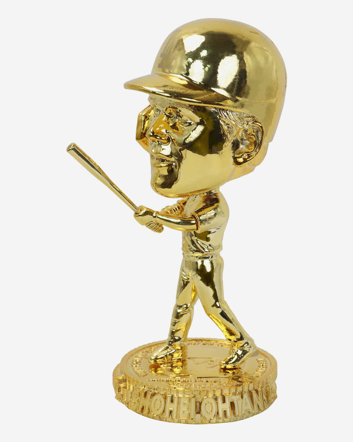 Shohei Ohtani Los Angeles Dodgers 50 Home Runs & 50 Stolen Bases Golden Bighead Bobblehead FOCO - FOCO.com