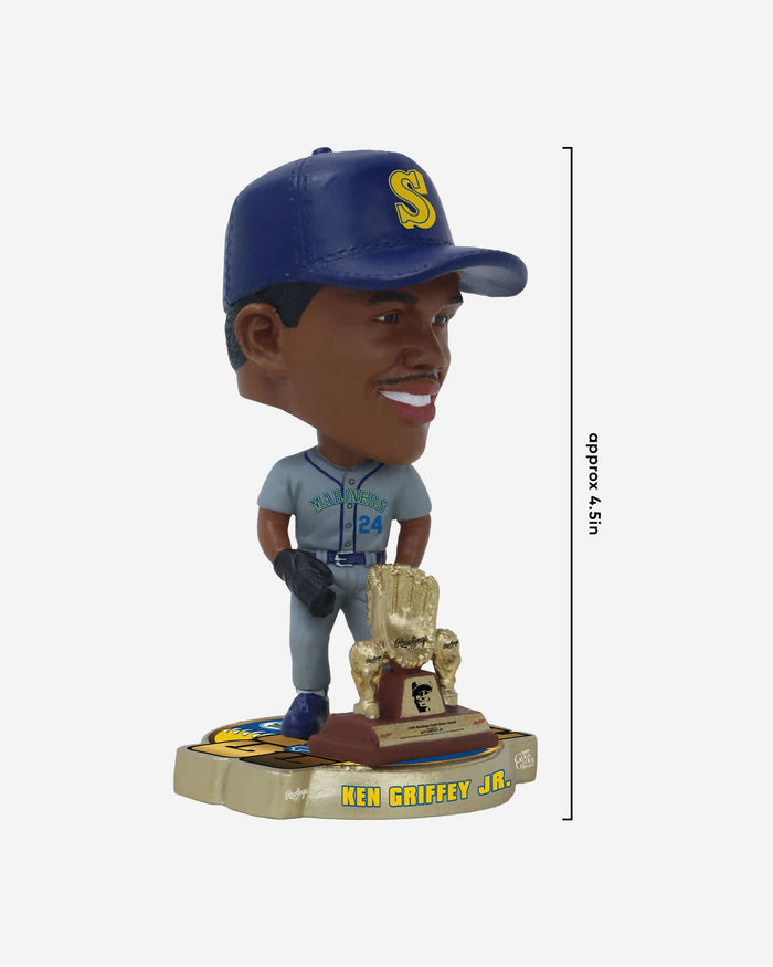 Ken Griffey Jr Seattle Mariners 1990 Gold Glove Mini Bighead Bobblehead FOCO - FOCO.com