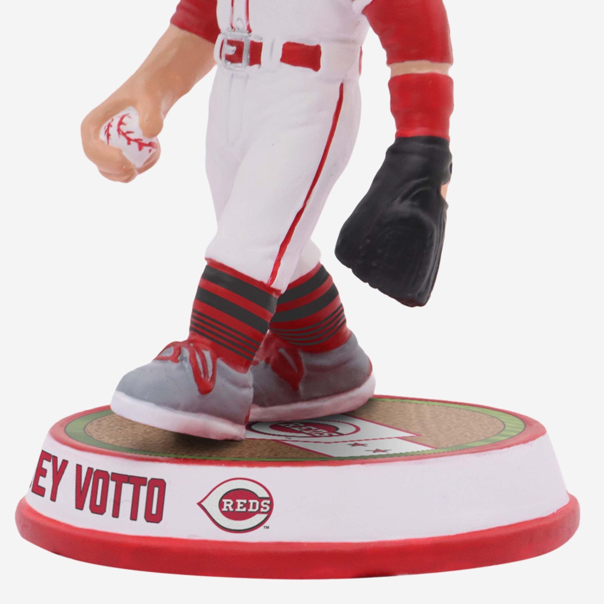 Joey votto Cincinnati Reds Field Stripe Away Uniform Mini Bighead Bobblehead Officially Licensed by MLB