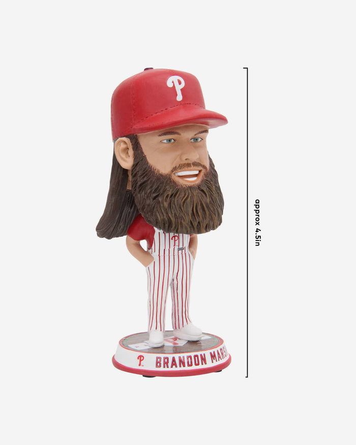 Brandon Marsh Philadelphia Phillies Bib Overalls Mini Bighead Bobblehead FOCO - FOCO.com