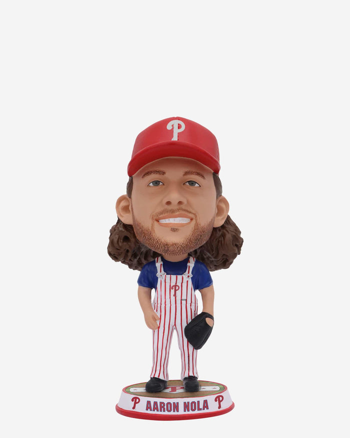 Aaron Nola Philadelphia Phillies Bib Overalls Mini Bighead Bobblehead FOCO - FOCO.com