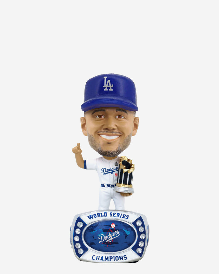 Mookie Betts Los Angeles Dodgers 2024 World Series Champions Ring Base Mini Bighead Bobblehead FOCO - FOCO.com