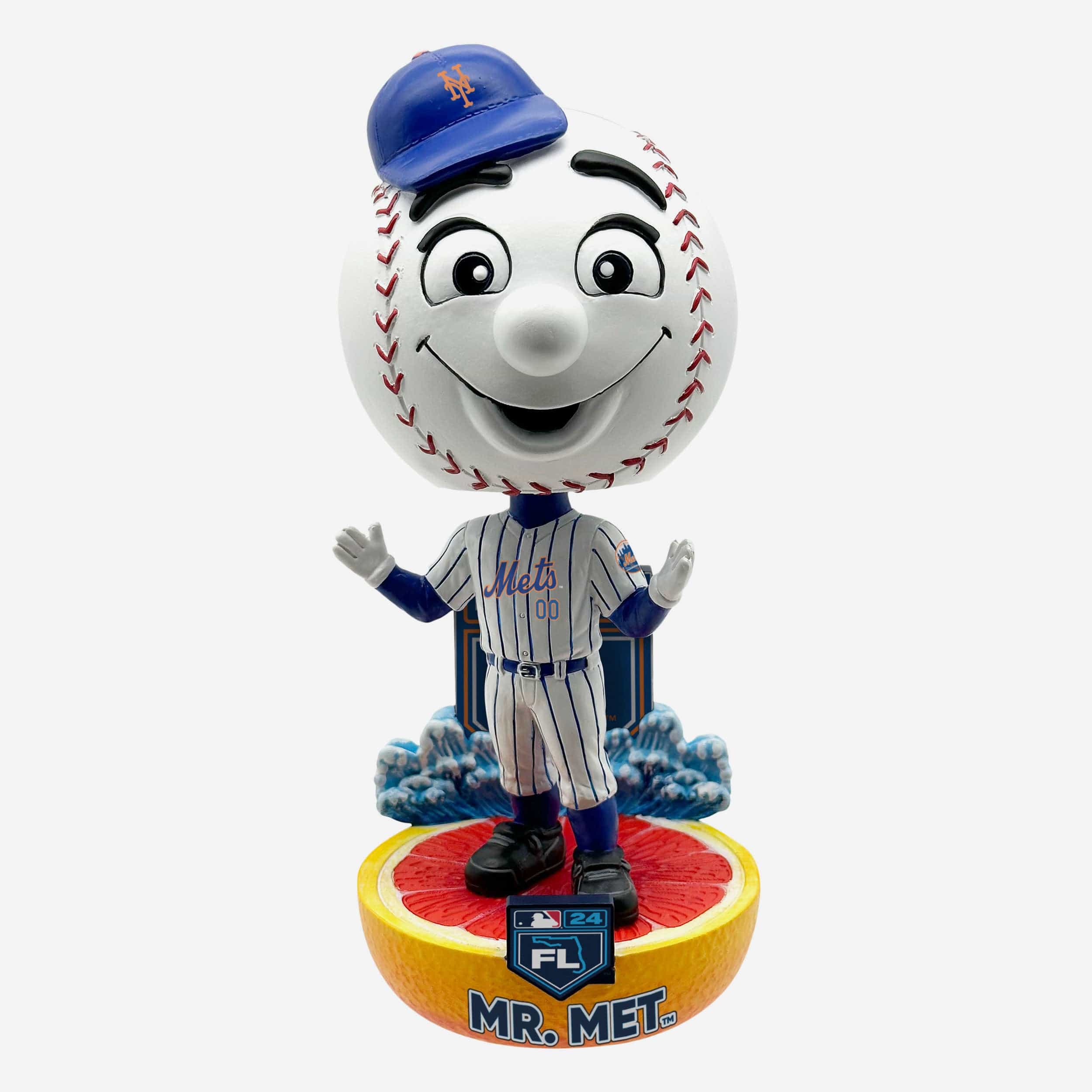 Mr Met New York Mets 2024 Spring Training Grapefruit League Mascot Bighead  Bobblehead