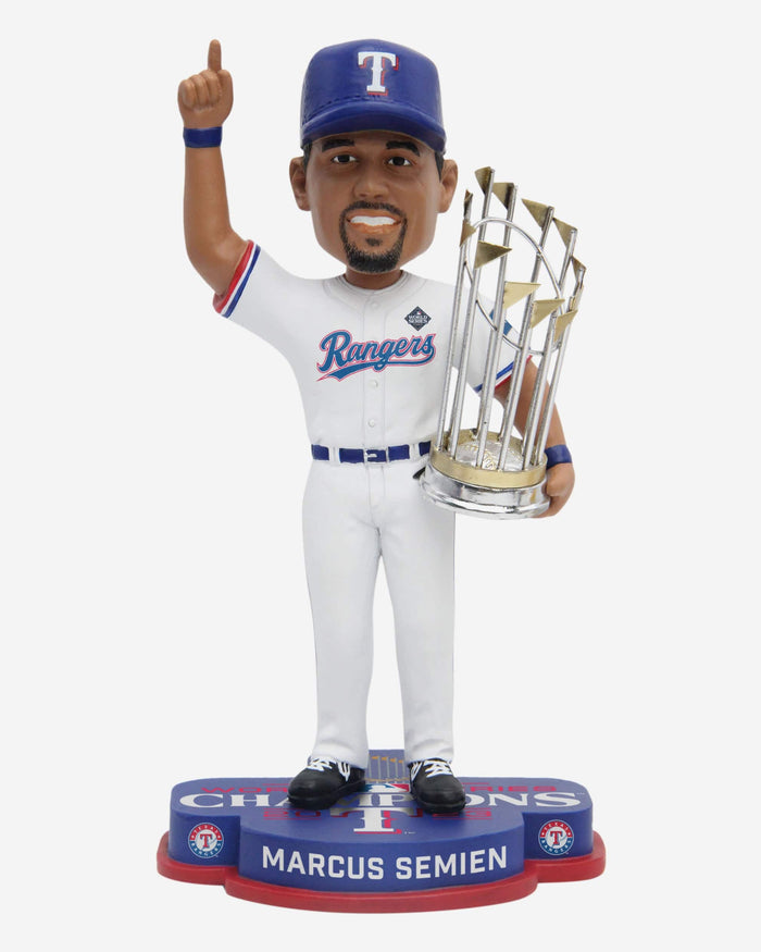 Marcus Semien Texas Rangers 2023 World Series Champions Bobblehead FOCO - FOCO.com