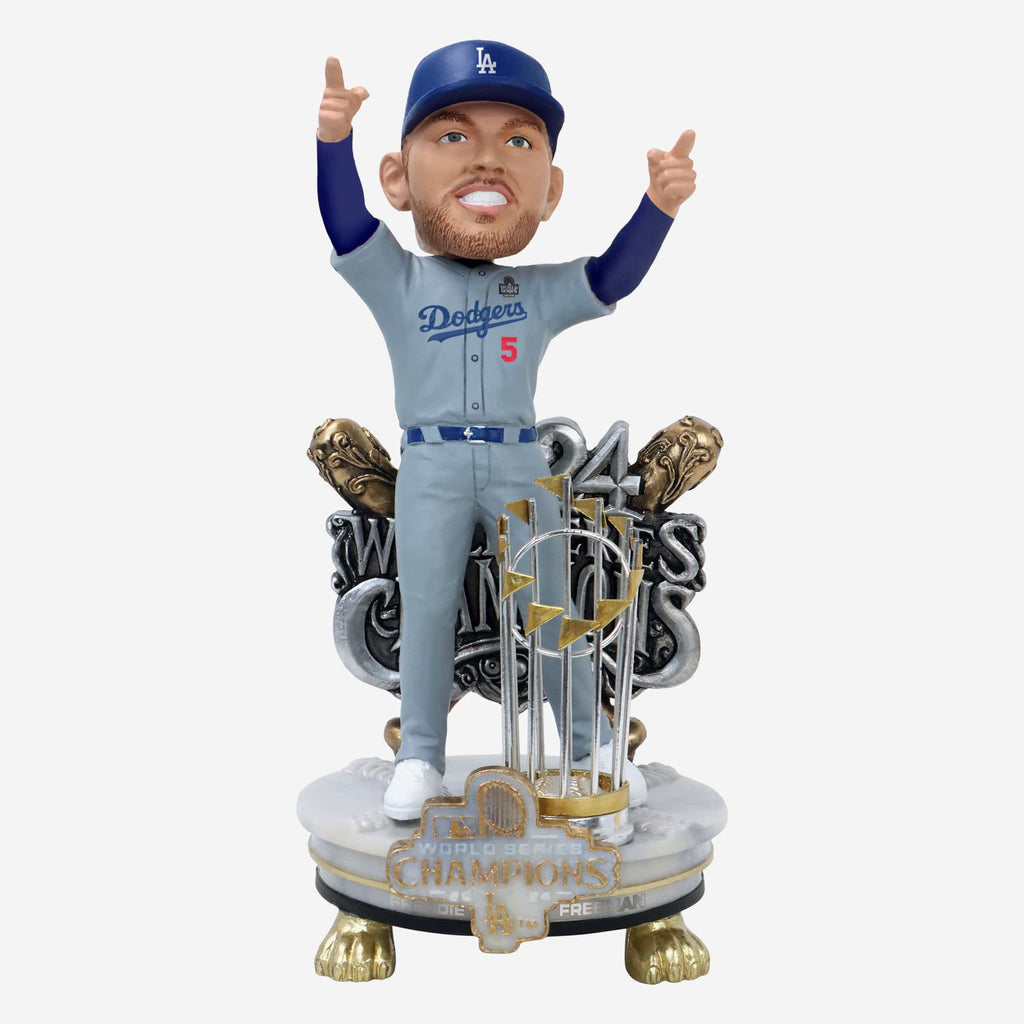 Freddie Freeman Los Angeles Dodgers 2024 World Series Champions Alternate Jersey Celebration Bobblehead FOCO - FOCO.com