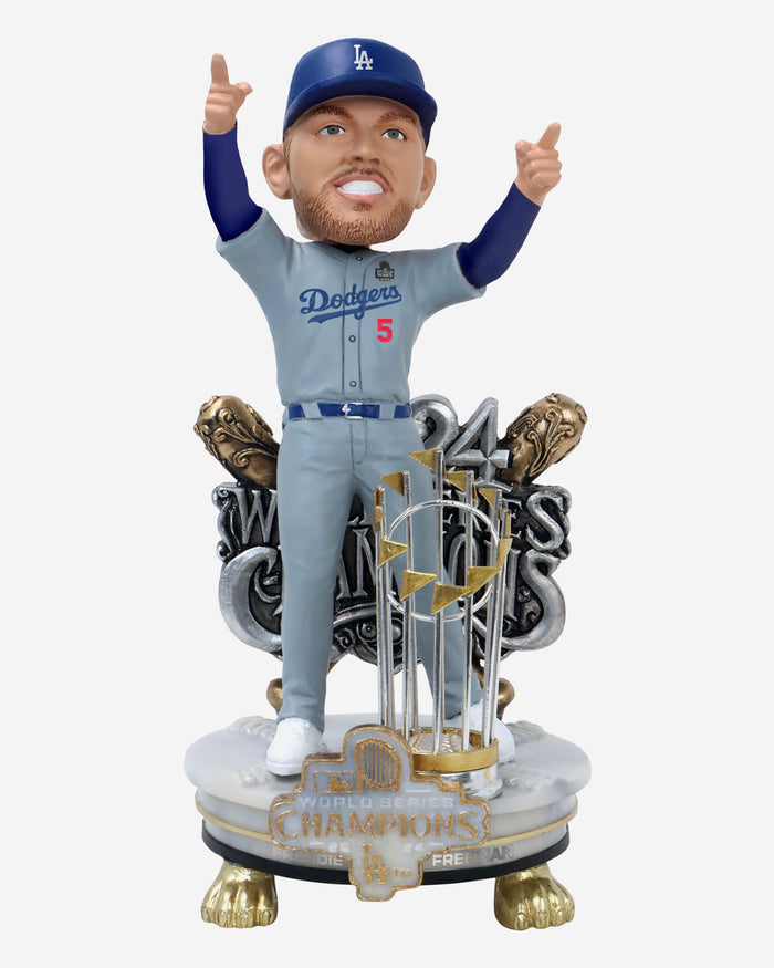 Freddie Freeman Los Angeles Dodgers 2024 World Series Champions Alternate Jersey Celebration Bobblehead FOCO - FOCO.com