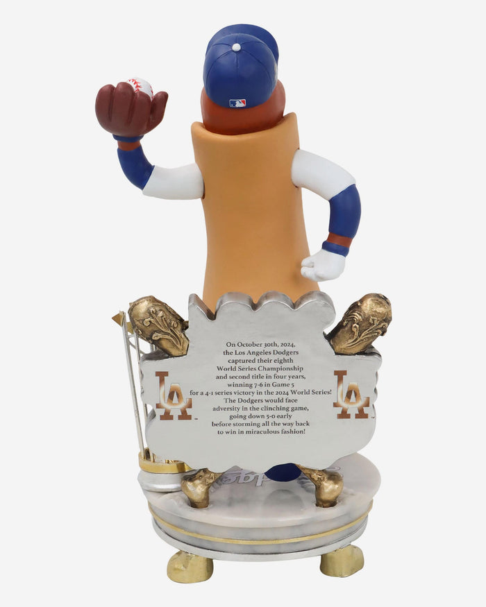 Dodger Dog Los Angeles Dodgers 2024 World Series Champions Mascot Alternate Jersey Celebration Bobblehead FOCO - FOCO.com