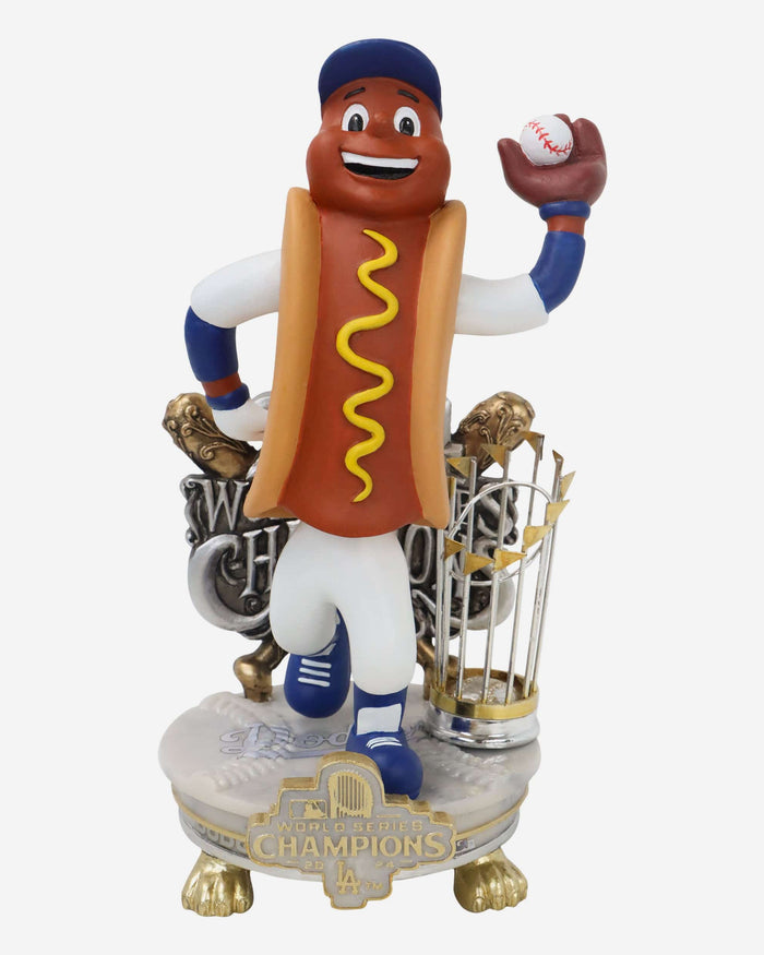 Dodger Dog Los Angeles Dodgers 2024 World Series Champions Mascot Alternate Jersey Celebration Bobblehead FOCO - FOCO.com