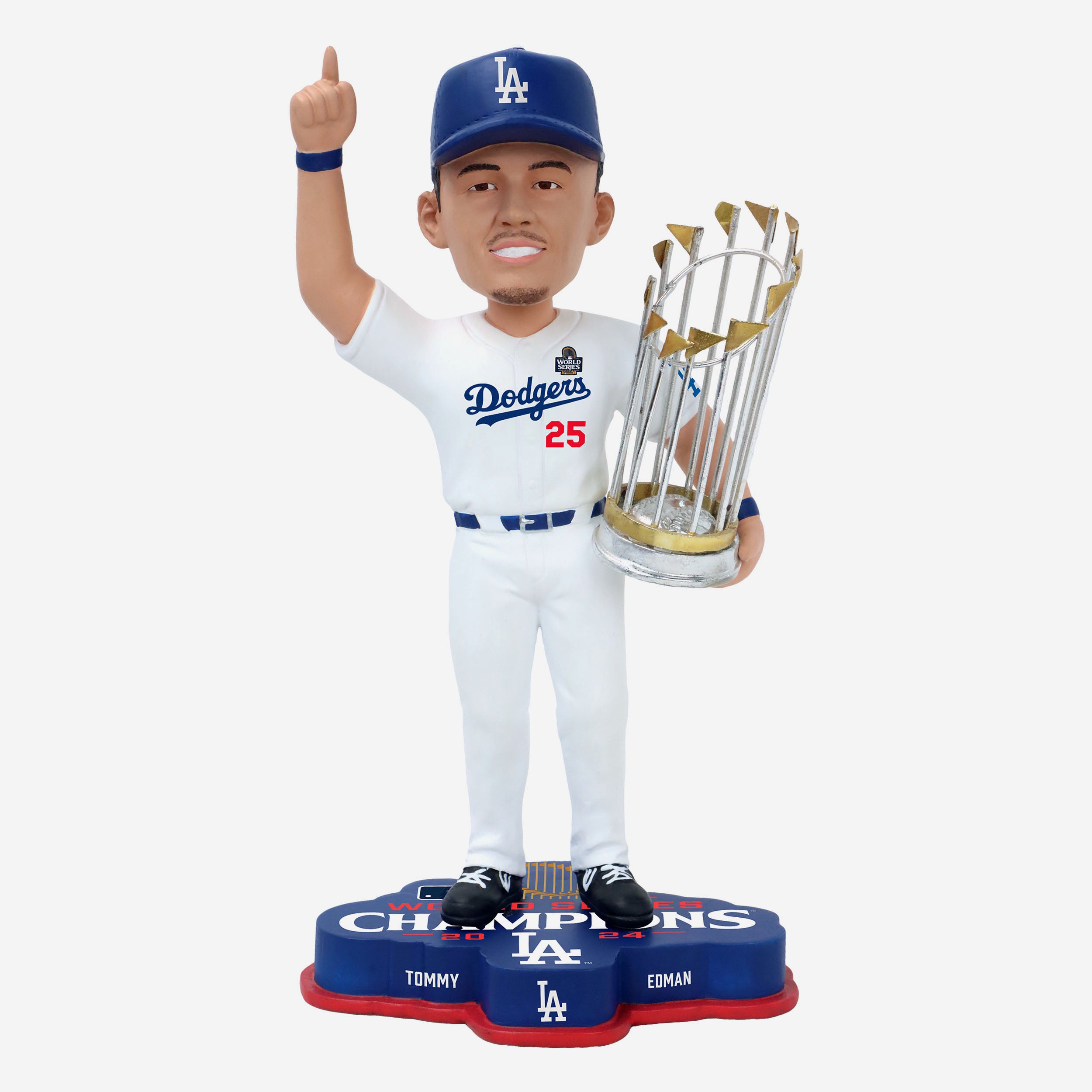 Tommy Edman Los Angeles Dodgers 2024 World Series Champions Bobblehead FOCO