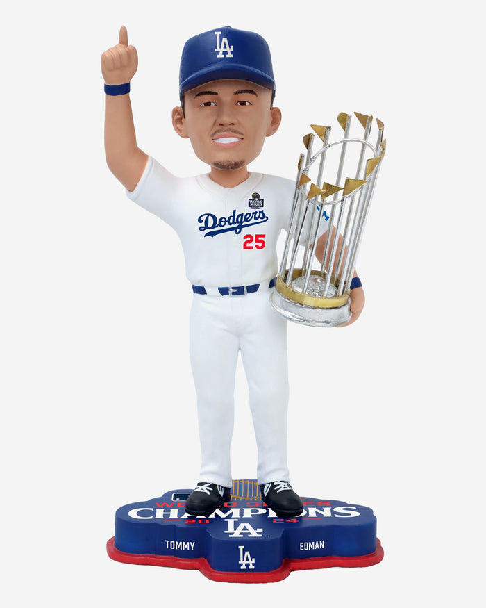 Tommy Edman Los Angeles Dodgers 2024 World Series Champions Bobblehead FOCO - FOCO.com