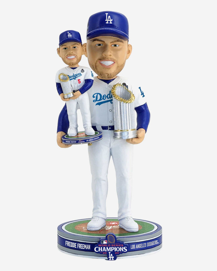 Freddie Freeman Los Angeles Dodgers 2024 World Series Champions Bobble Dubblz Bobblehead FOCO - FOCO.com