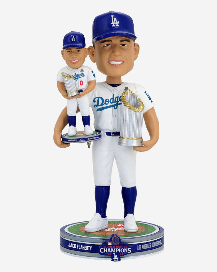 Jack Flaherty Los Angeles Dodgers 2024 World Series Champions Bobble Dubblz Bobblehead FOCO - FOCO.com