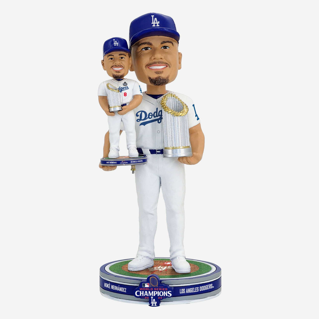 Kike Hernandez Los Angeles Dodgers 2024 World Series Champions Bobble Dubblz Bobblehead FOCO - FOCO.com