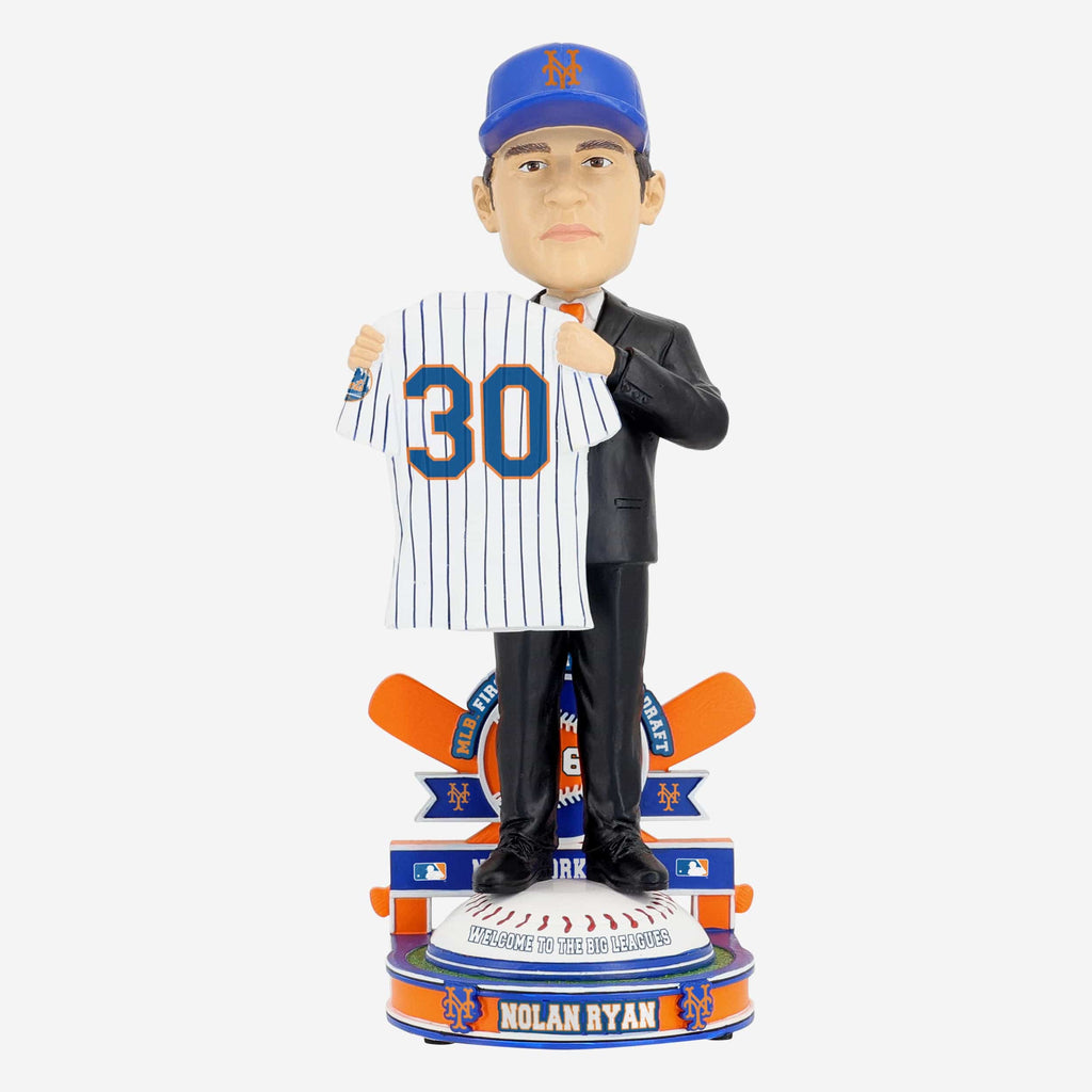 Nolan Ryan New York Mets 1965 Draft Pick Bobblehead FOCO - FOCO.com