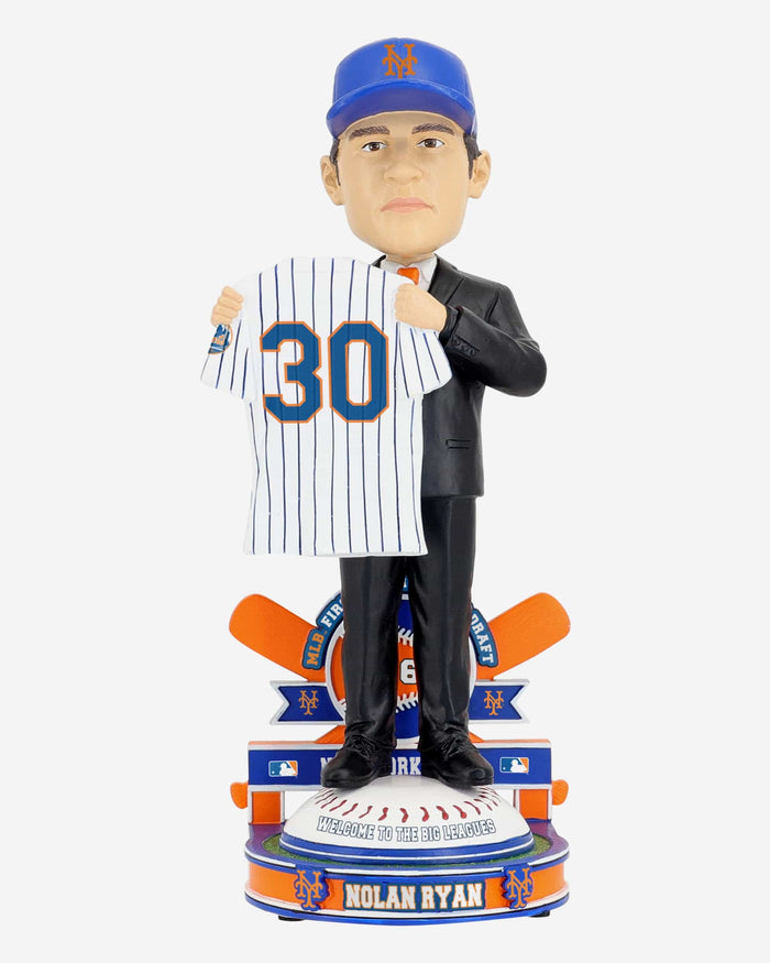 Nolan Ryan New York Mets 1965 Draft Pick Bobblehead FOCO - FOCO.com