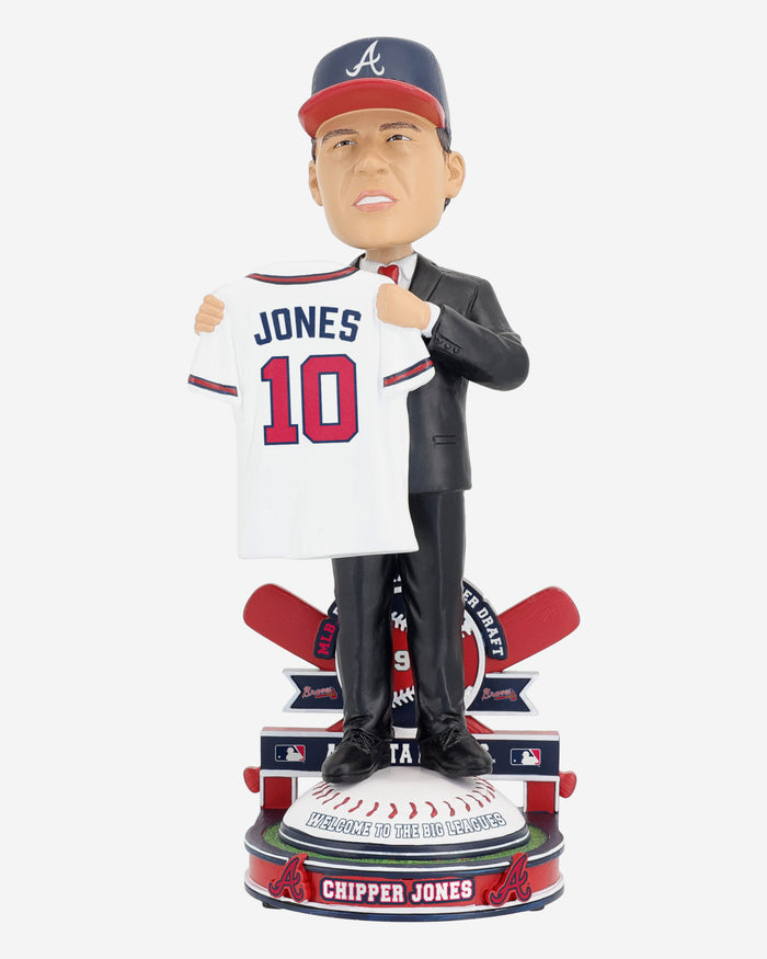 Chipper Jones Atlanta Braves 1990 Draft Pick Bobblehead FOCO - FOCO.com